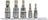 5 tlg. Vielzahn Satz XZN von Yato M5, M6, M8, M10, M12