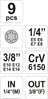 9 Tlg. E Torx Stecknuss Set E5-E16 YT-0520 Yato