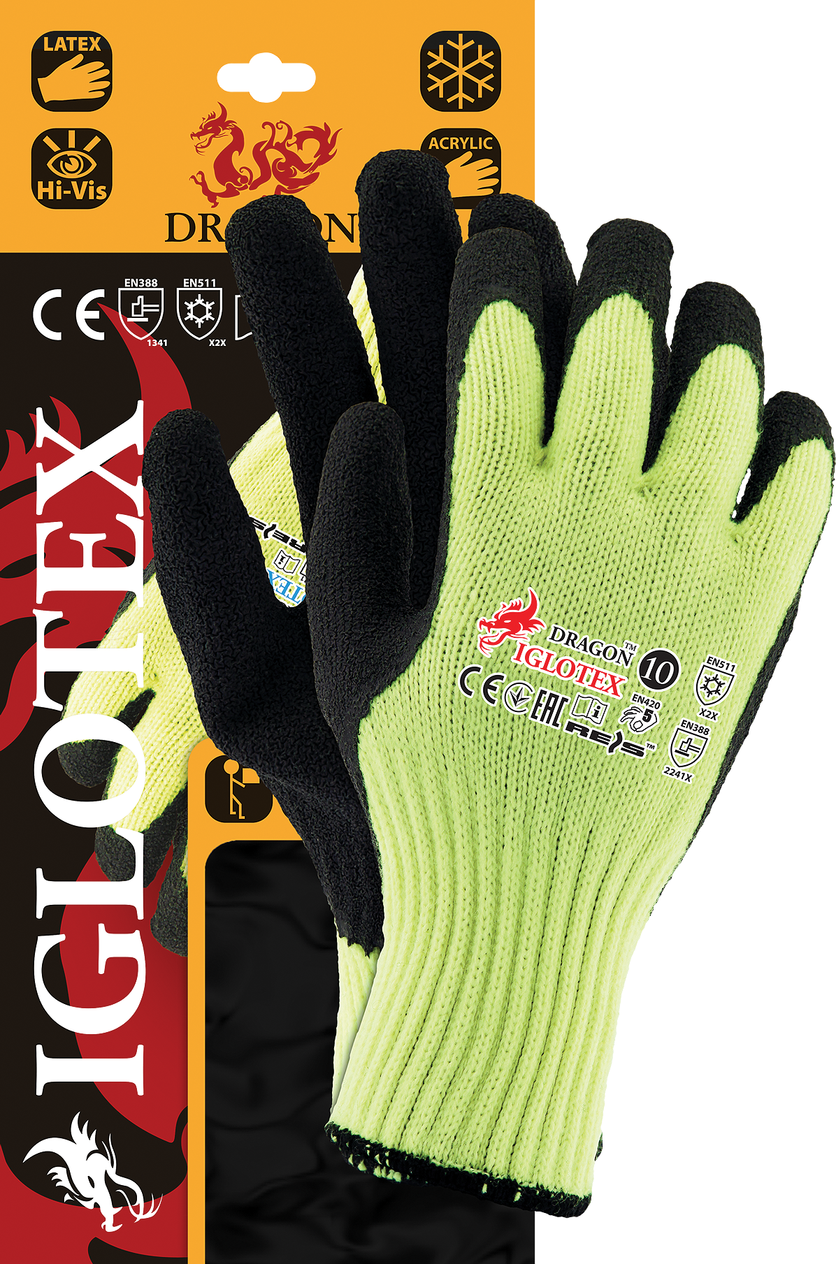 Iglotex Arbeitshandschuhe Winter gefüttert warm Gr.10