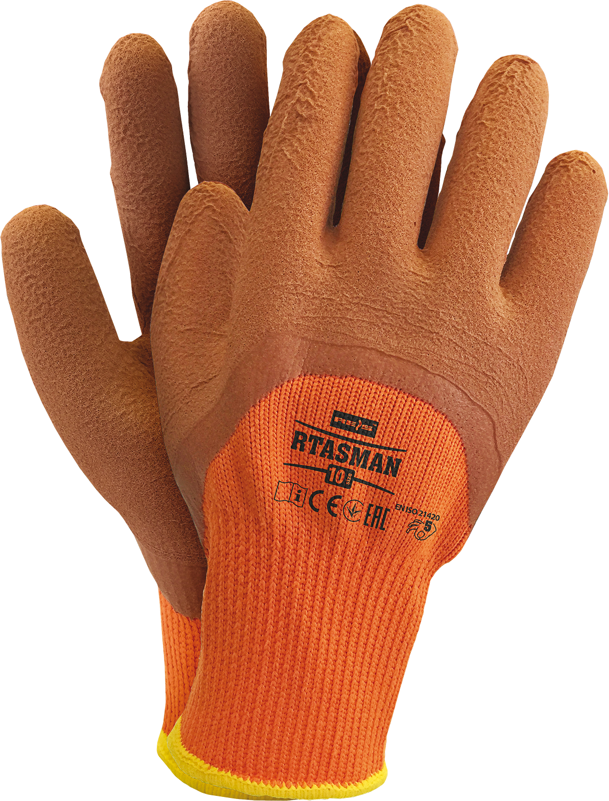12 Paar Rtasman Winter Arbeitshandschuhe Polyester Latex  Handschuhe Gr.10 Winter warm