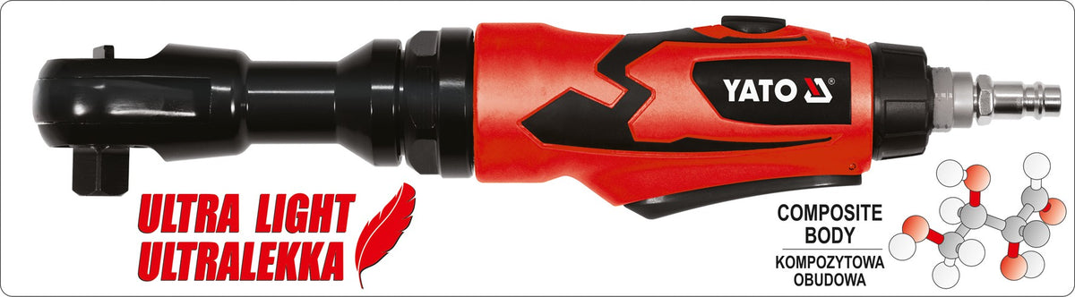 1/2 " Profi Druckluft Ratschte von Yato 80Nm RATSCHENSCHRAUBER