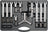 Profi ZAHNRAD- UND LAGERABZIEHER SET 100-250 MM, 12 IN 1 Yato YT-25105