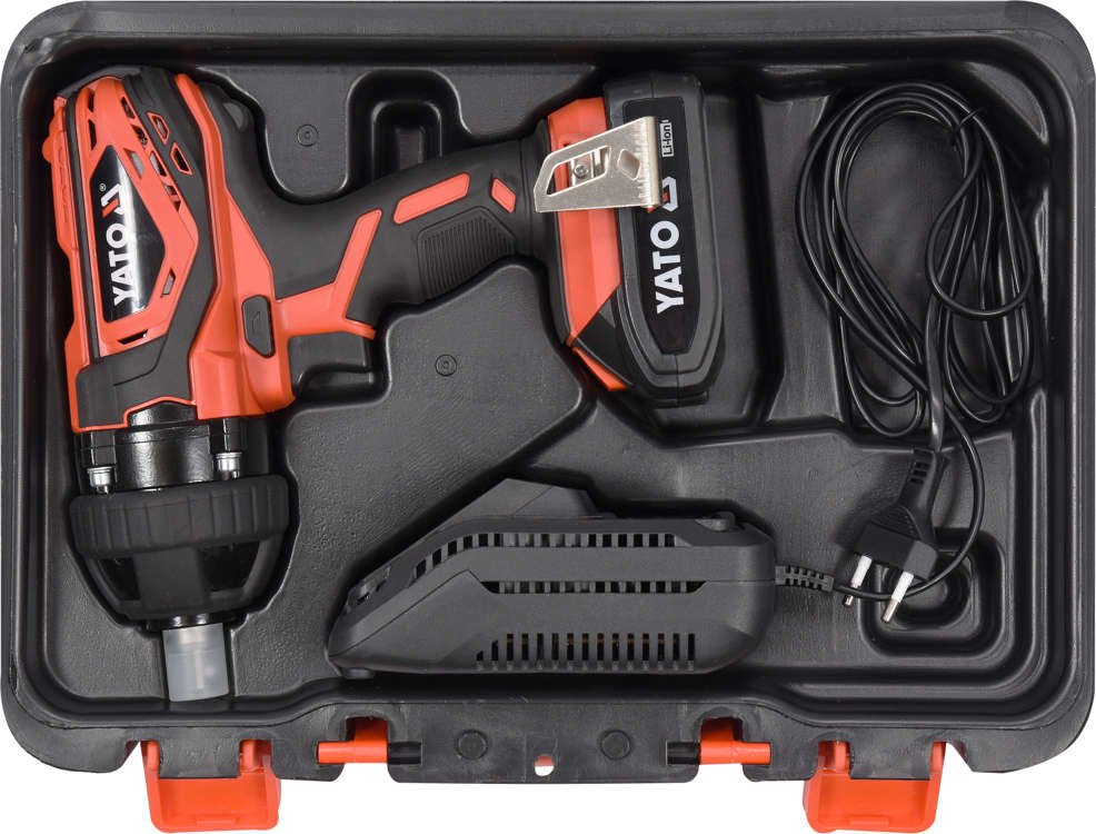 Profi AKKU-SCHLAGSCHRAUBER 18V 1/2" MAX 300NM 2200 1/MIN Set mit Koffer und 2Ah Akku