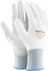 12 Paar Arbeitshandschuhe Montagehandschuhe PU Poliur Gr. 7-10 Weiß