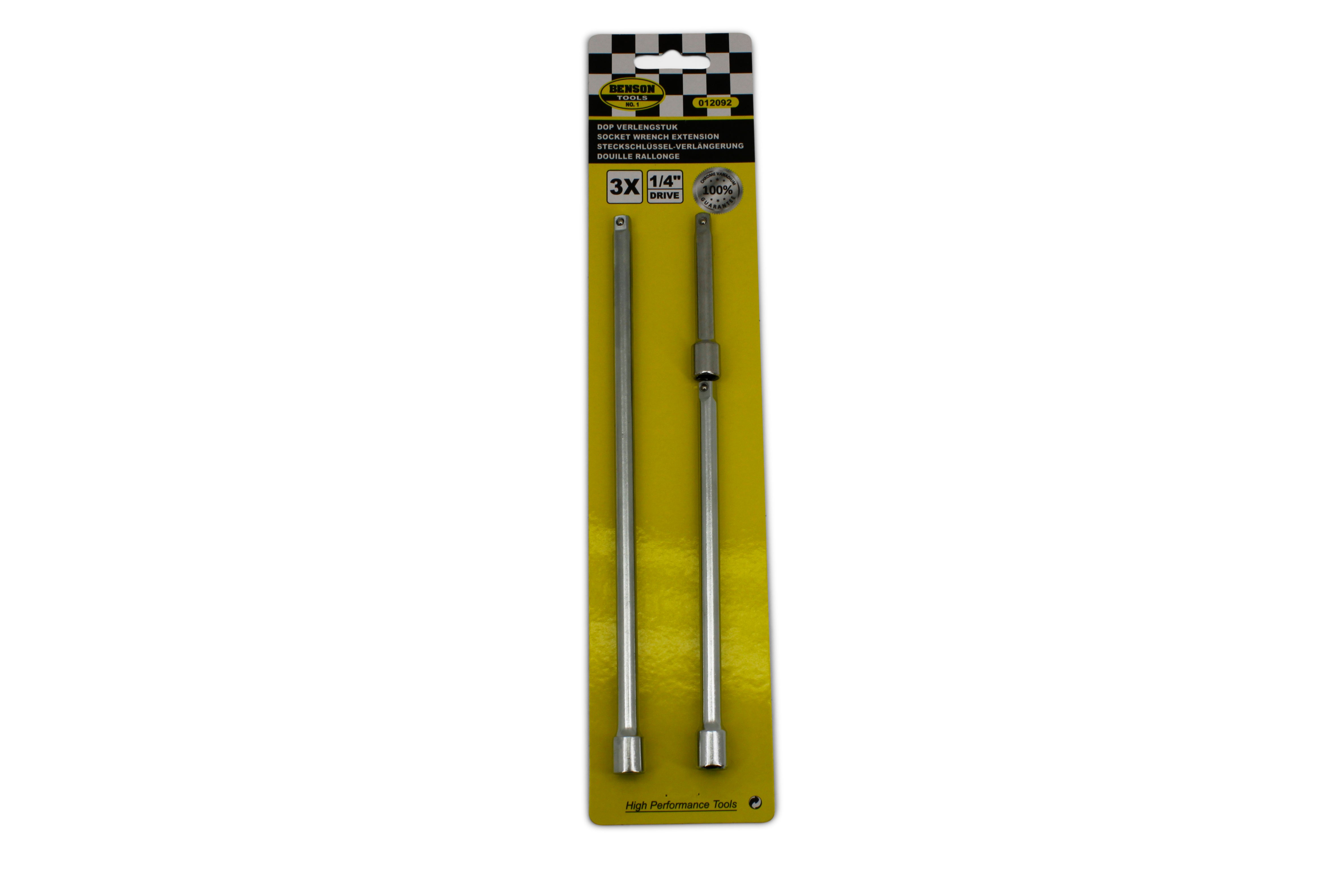 Steckschlüssel Verlängerung 1/4 Zoll Verlängerung Set 3-tlg 75-150-225