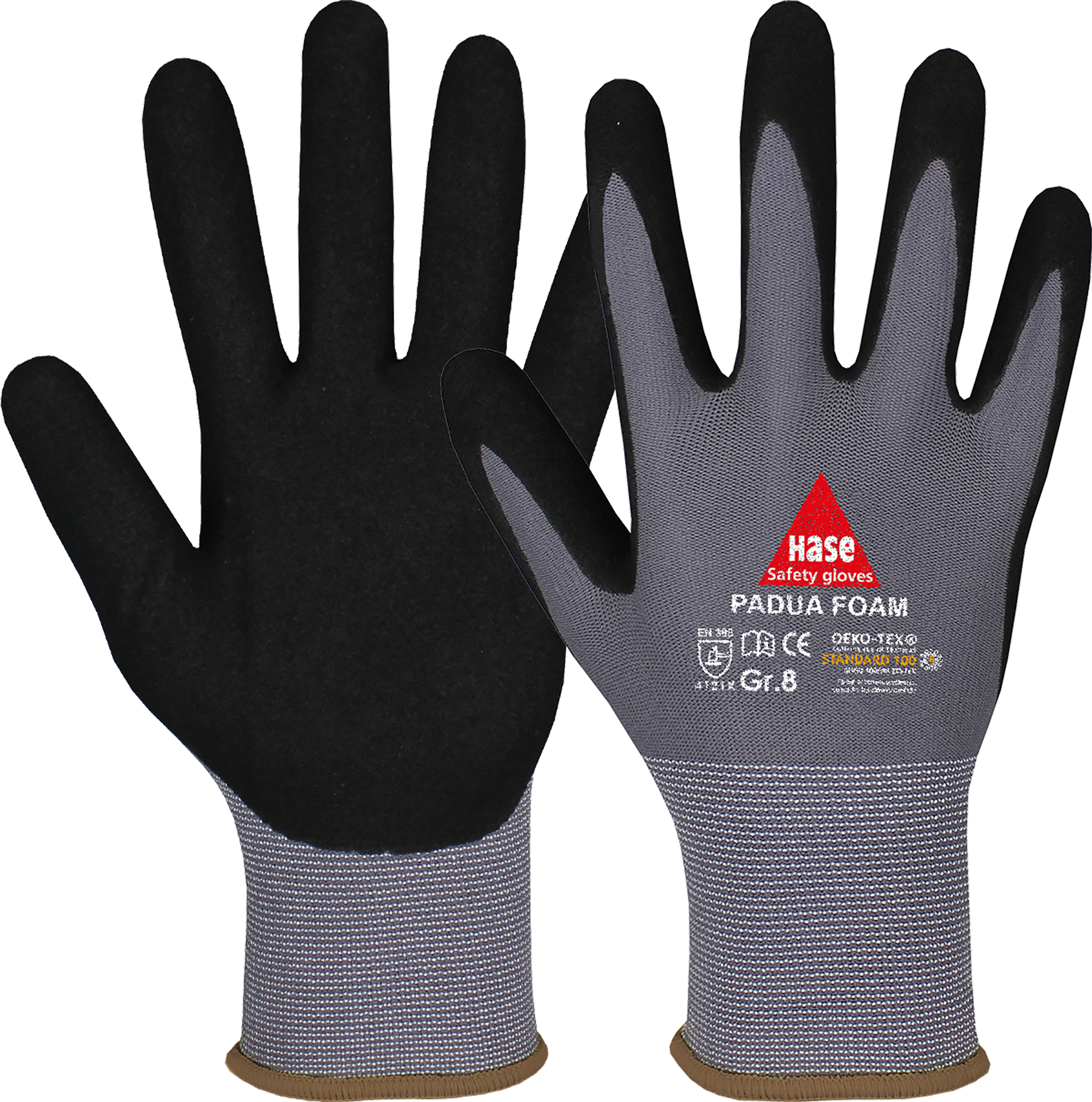 10 Paar Nylon Montagehandschuh mit Nitril Schaum Beschichtung Padua Foam