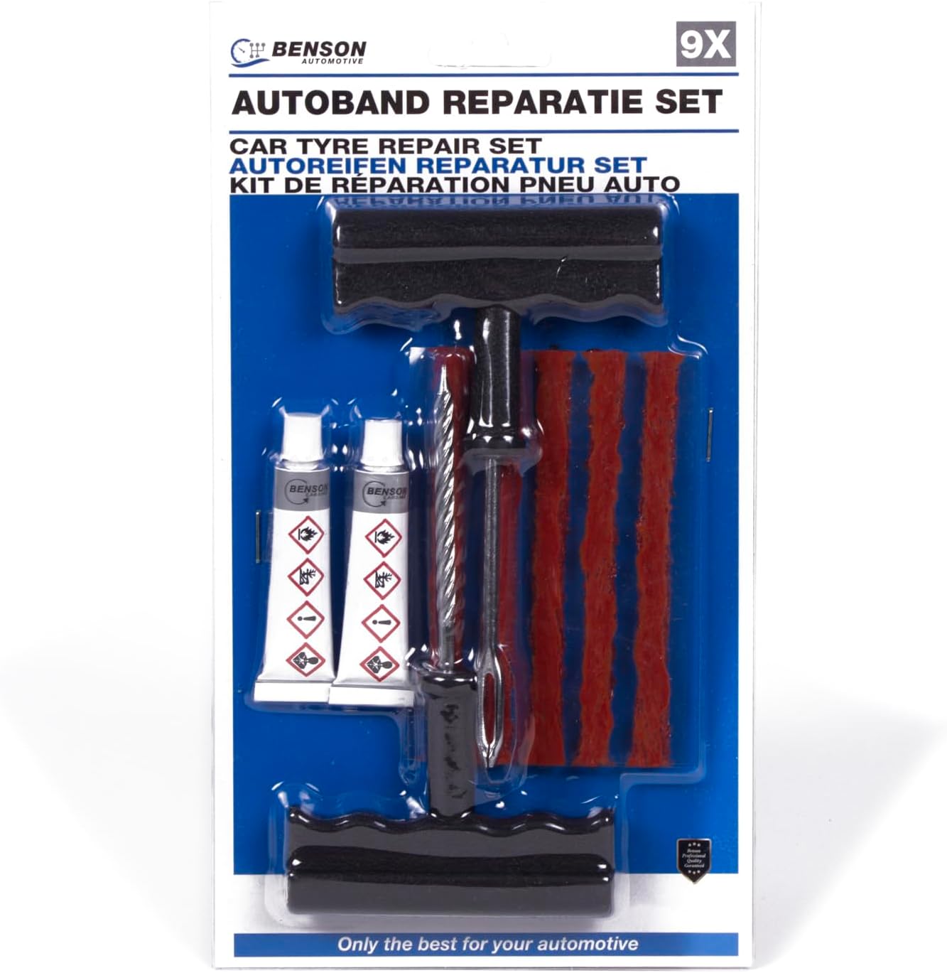 Benson Autoreifen-Reparatur Set 9-teilig