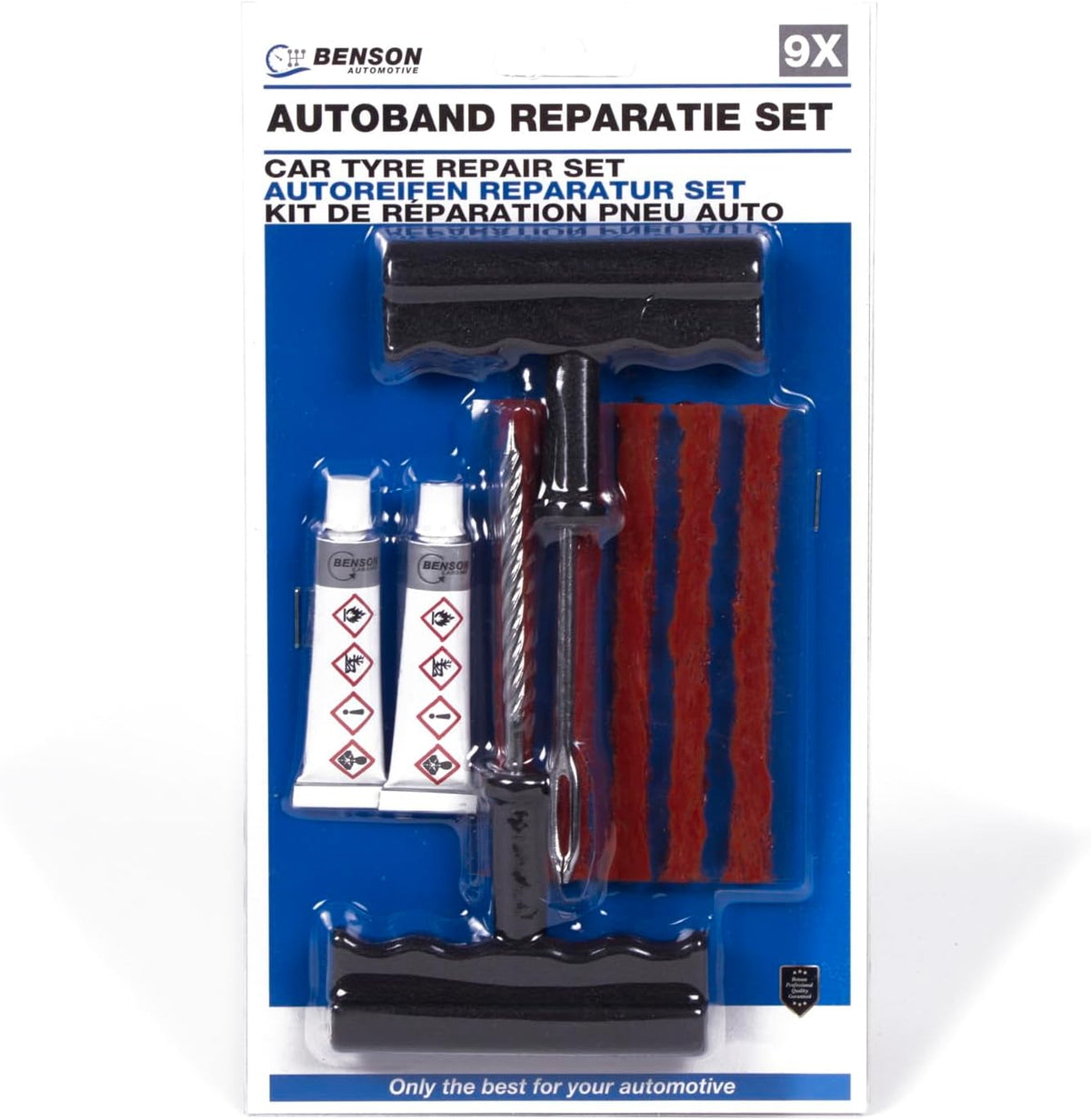 Benson Autoreifen-Reparatur Set 9-teilig