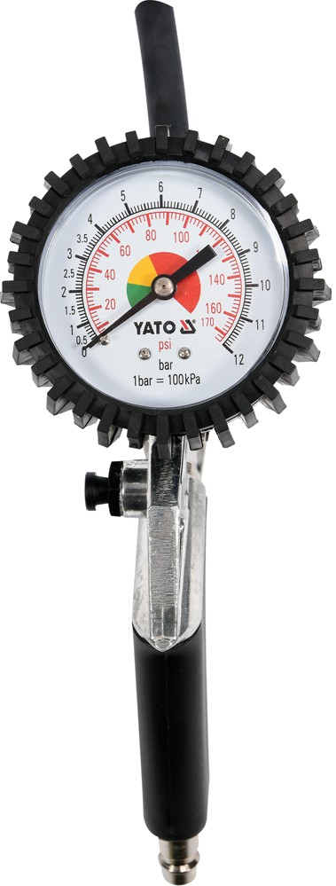 YATO YT-2370 Druckluft Reifenfüller mit Manometer Reifenfüllgerät 0-12 BAR