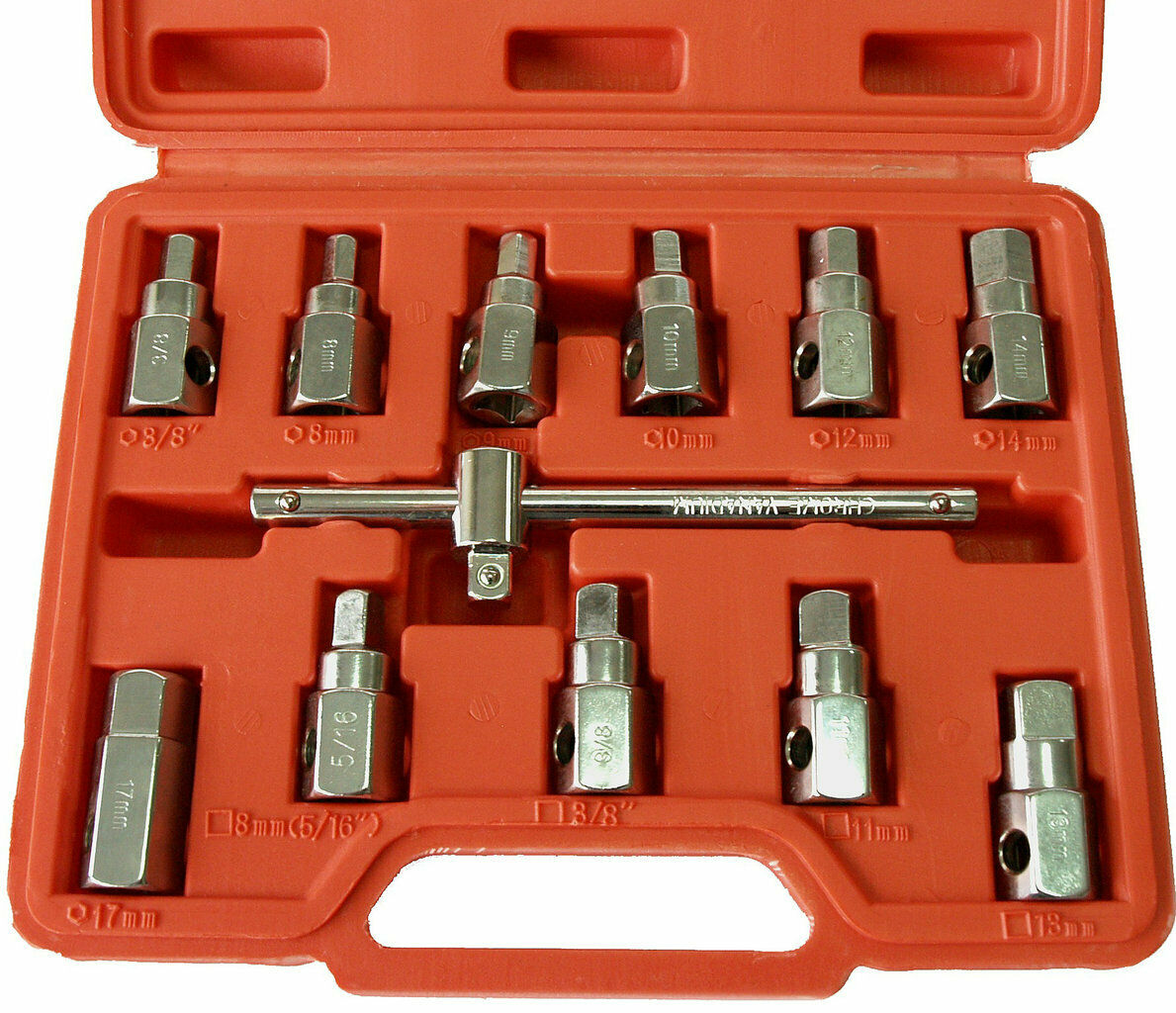 Bremsleitungsschlüssel-Set, 3-tlg., Chrom-Vanadium-Stahl, 8–13 mm