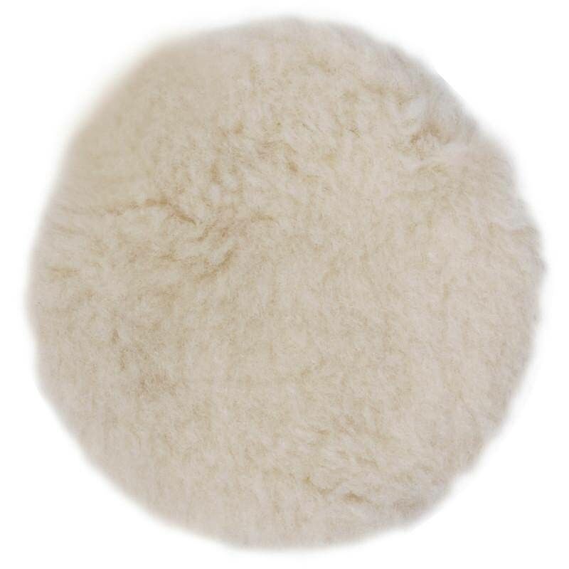 Polierpad aus Wolle 125 mm mit Klett