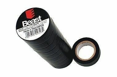 10er-Set Isolierband schwarz 19 mm x 10 m