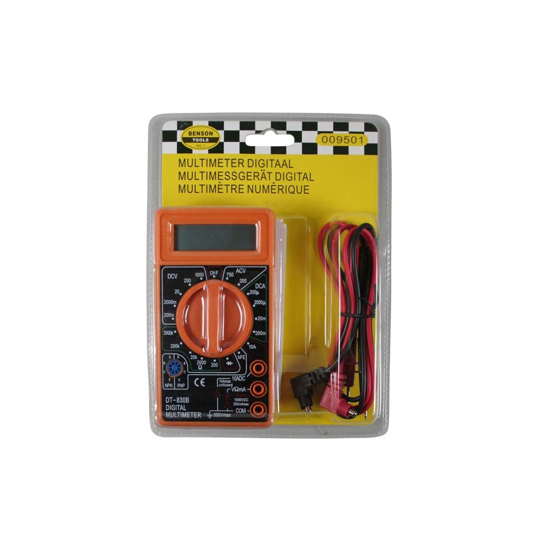 Digitales Multimeter AC / DC-Spannung, AC / DC-Strom, Widerstand, Durchgang, Diode