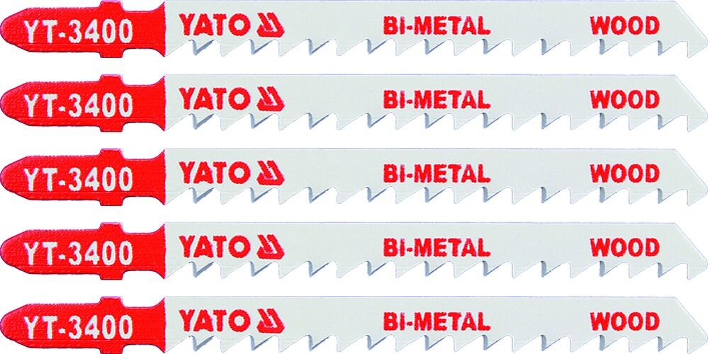 5 tlg. Stichsägeblätter T-Schaft Bi-Metall