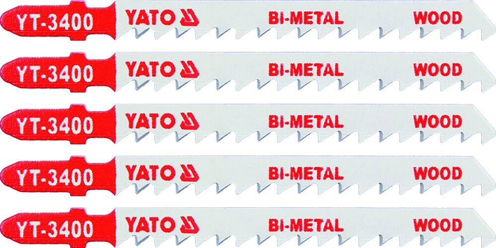 5 tlg. Stichsägeblätter T-Schaft Bi-Metall