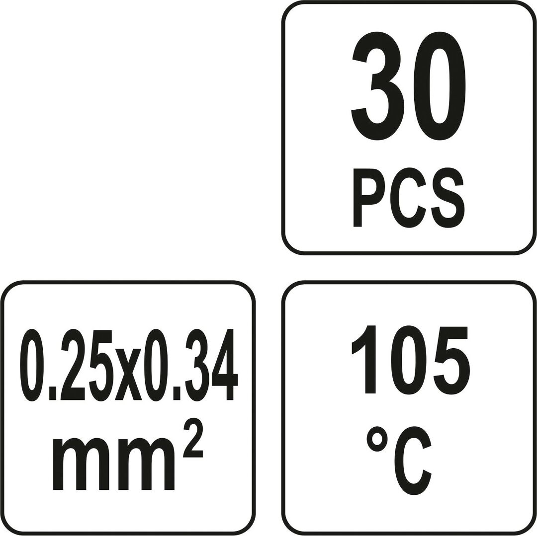 Lötverbinder weiß 30 St. 0,25-0,34 mm2