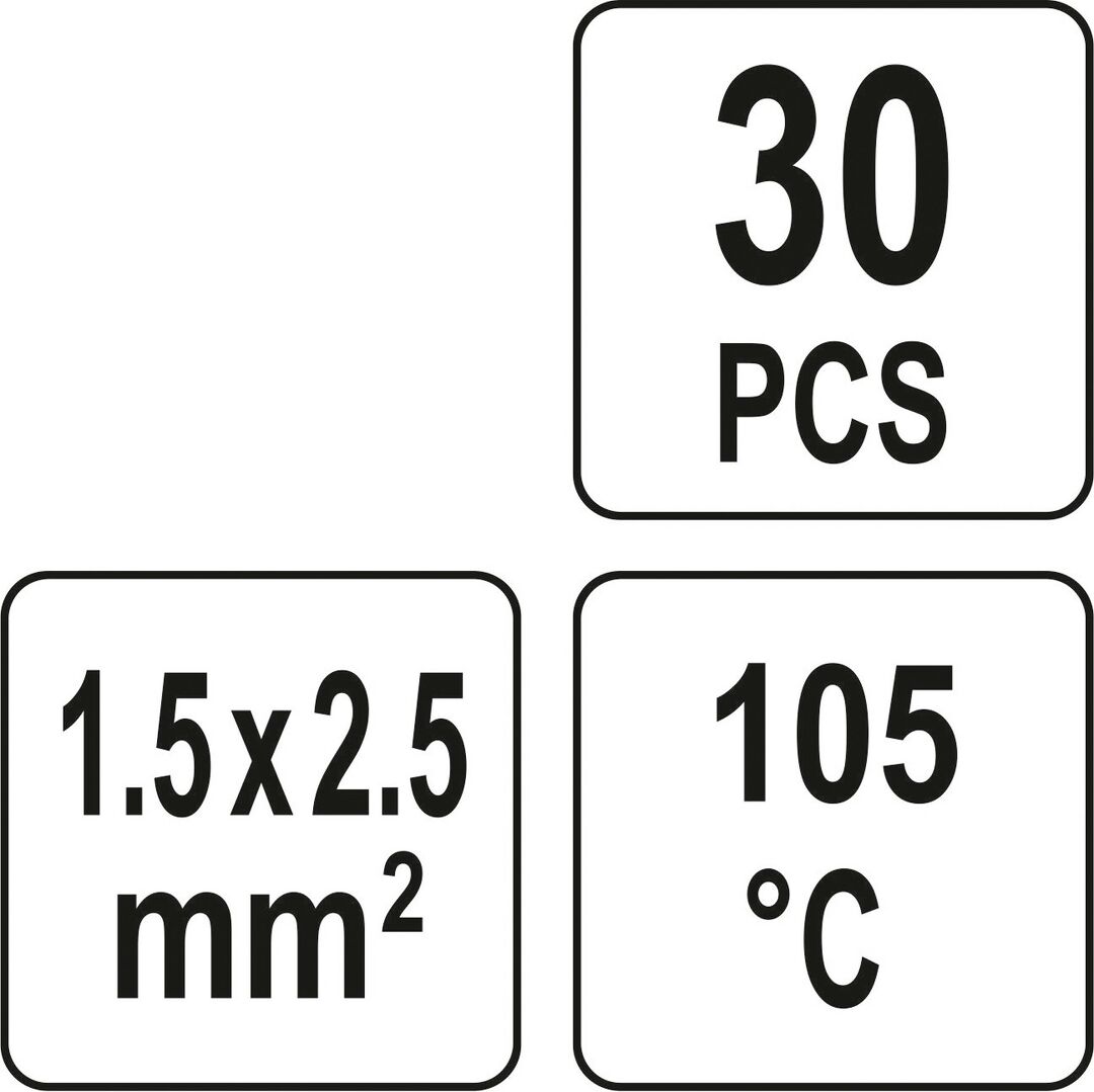 Lötverbinder blau 30 St. 1,5-2,5 mm2 Yt-81442