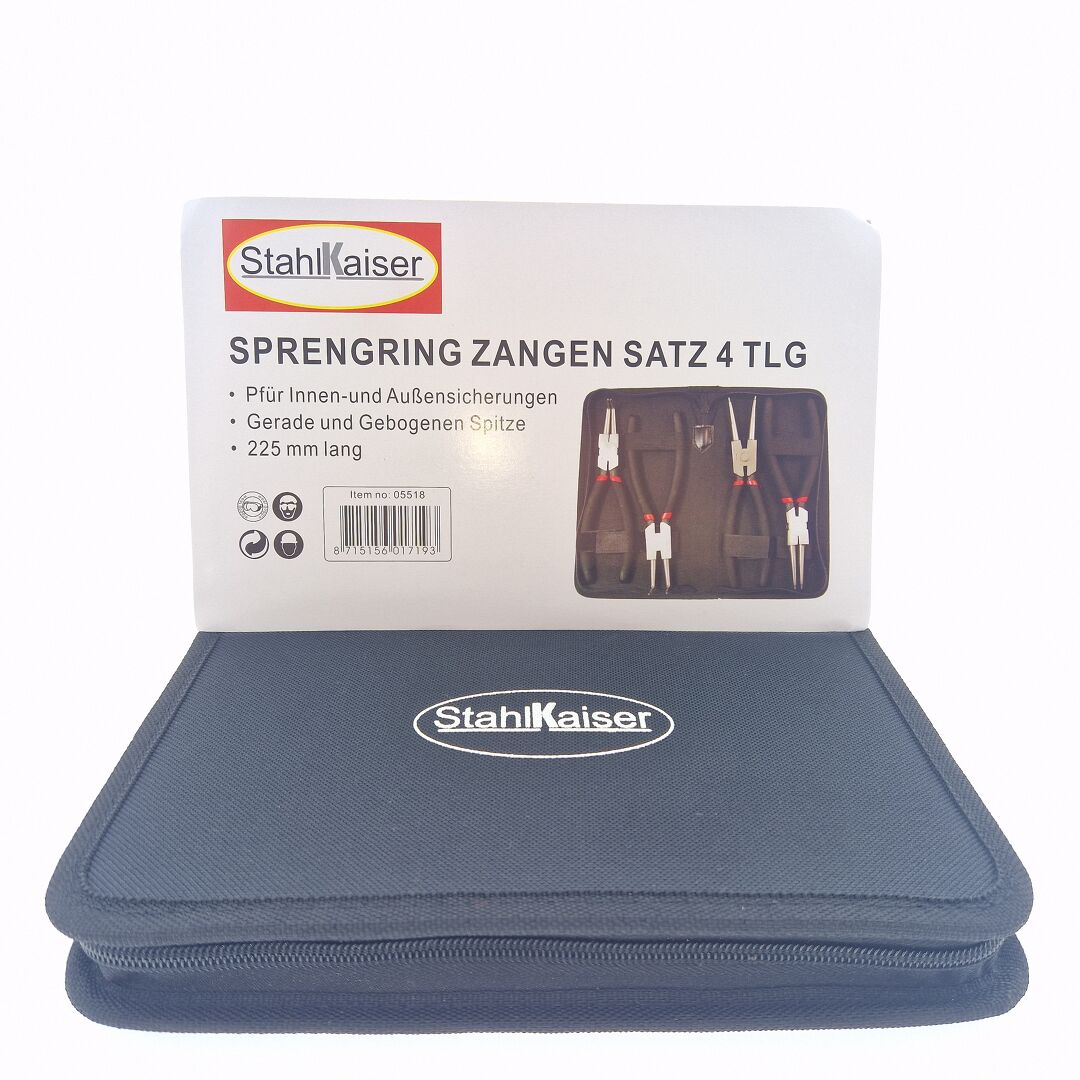 4 tlg. Seegering Zangen Set 225 mm