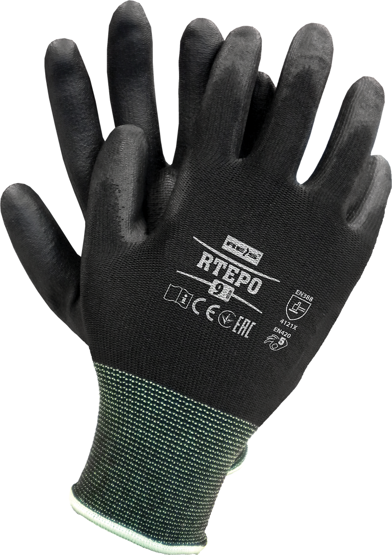 1-240 Paar grau Nylon Arbeitshandschuhe PU Handschuhe Montagehandschuhe 