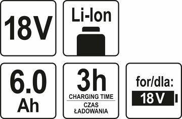 Profi 18 V  LI-ION 18V 6000 mAh Akku