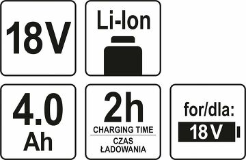 Profi 18 V  LI-ION 18V 4000 mAh Akku