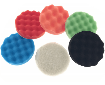 Polierscheiben Set Schaumstoff Microfaser Polierschwamm Klett 125mm Polier 6 tlg