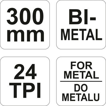 Metallbügelsäge 300 mm mit Holz Griff