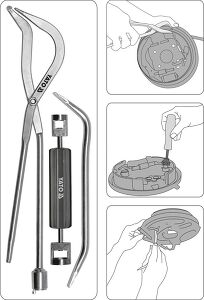 3 tlg. Bremstrommel Trommelbremsen Werkzeug