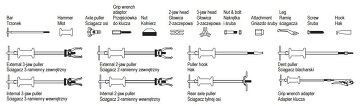 YT-25391 Yato Gleithammer Abzieher 16-TLG