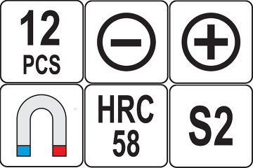 12 tlg. Schraubendreher Satz Yato YT-25967