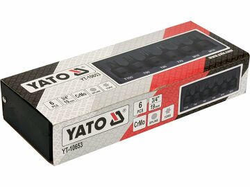 Yato 6 tlg. Torx / Vielzahn XZN T70-T100 M16,M18 Schlagschrauber CrMo 3/4