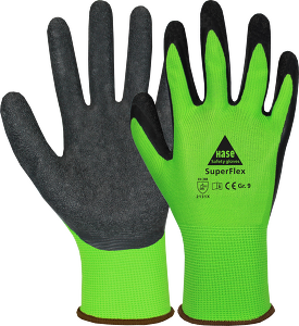10 Paar Arbeitshandschuhe Super Flex Hase Safety Gloves