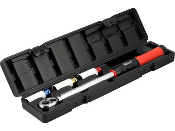 YATO Drehmomentschlüssel 1/2 Zoll 20–220 Nm inkl. Nüsse für Radwechsel YT-07847